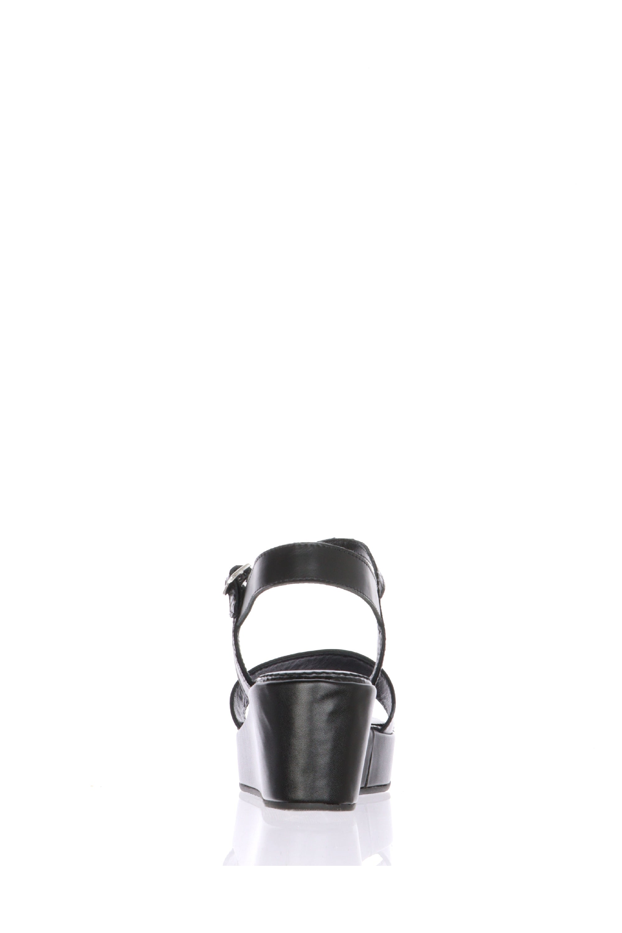 Sandalo nero con zeppa dal 32 al 45 Sandra Calzature
