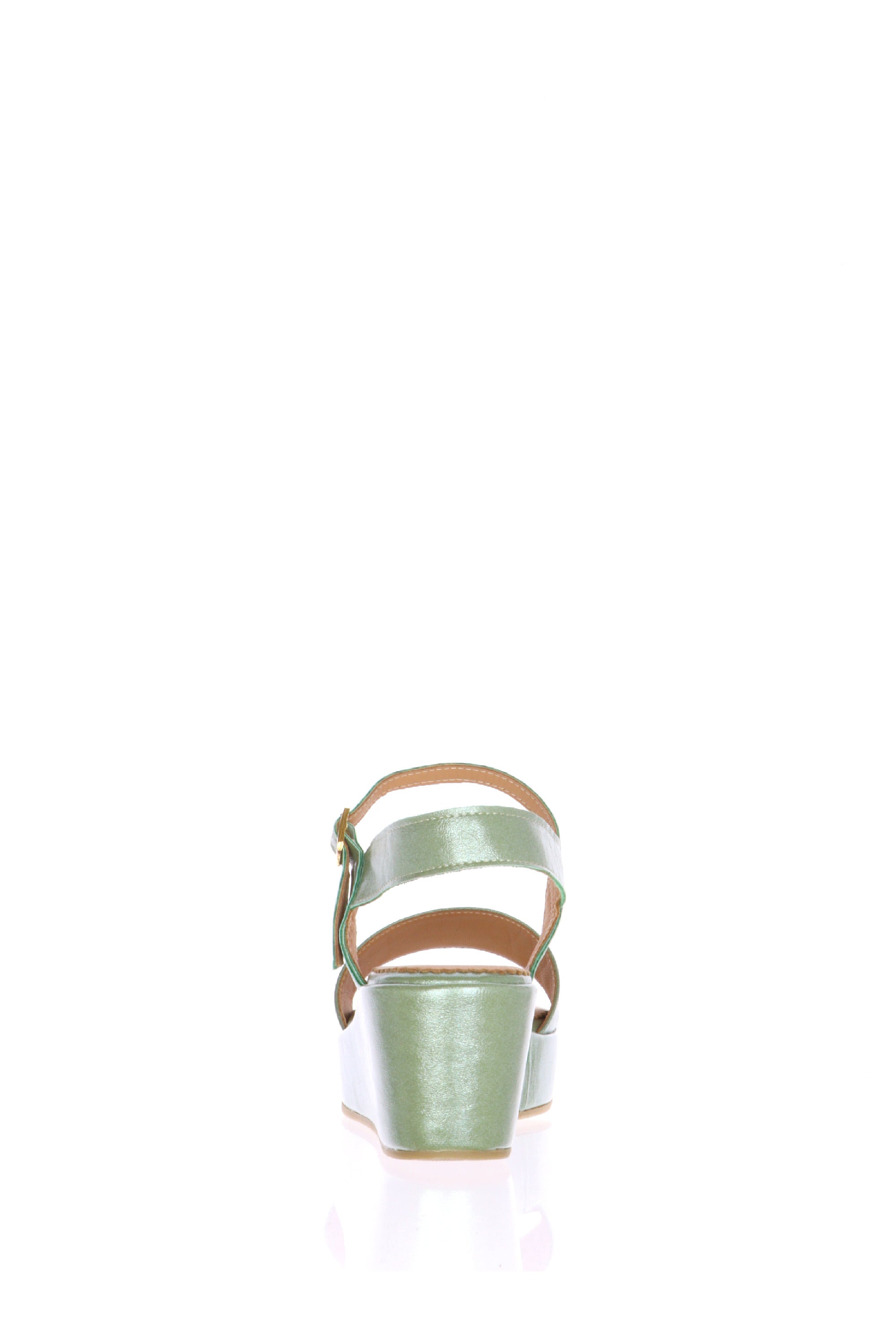 Sandalo verde con zeppa dal 33 al 44 Sandra Calzature