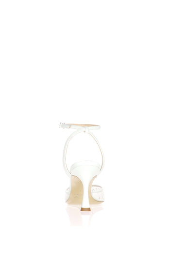 Slingback sposa in rete e cristalli Ninalilou - 7