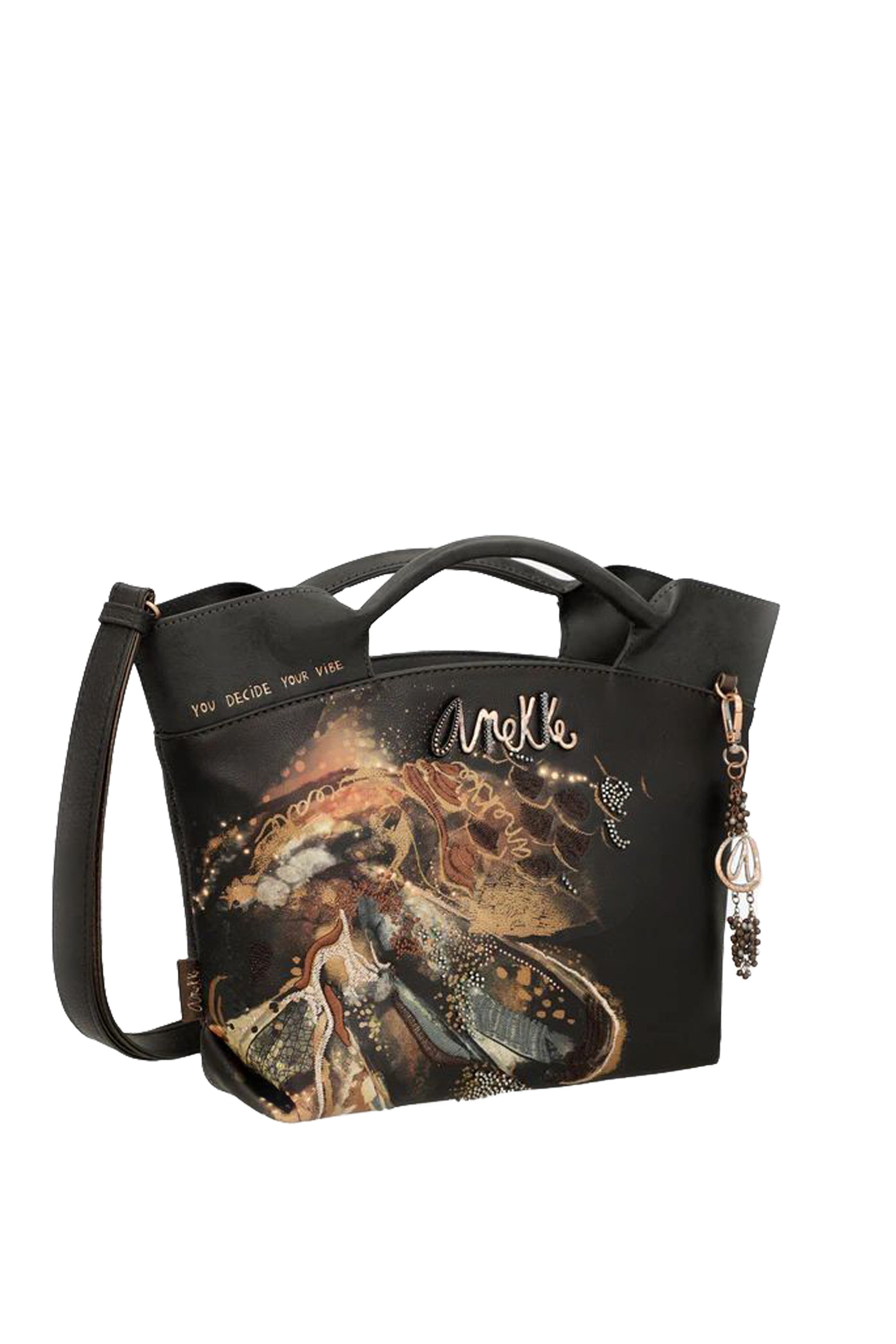 Borsa a tracolla con manici corti Wings Anekke