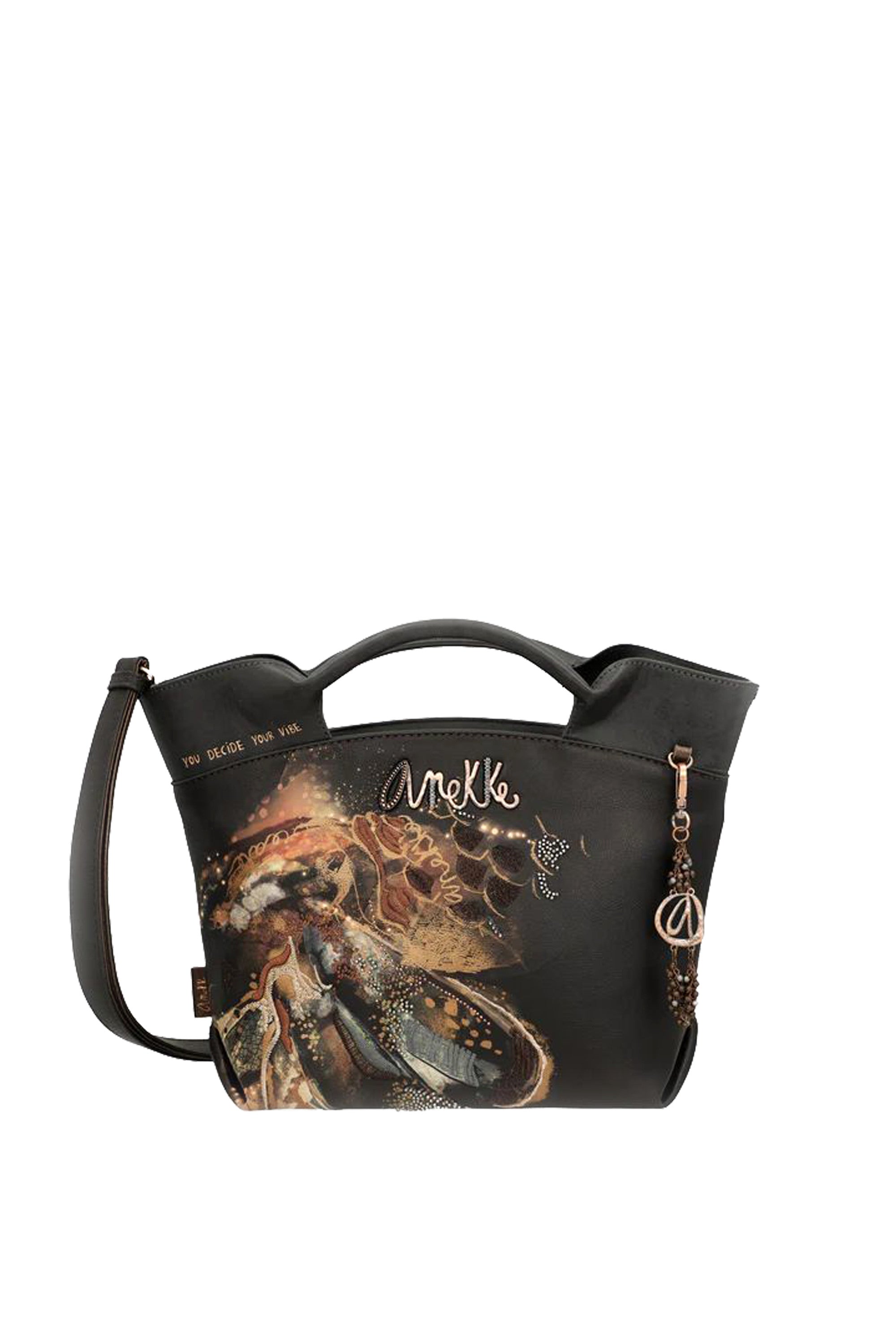 Borsa a tracolla con manici corti Wings Anekke