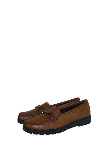 Mocassino scollato in pelle cuoio Ara 42 43 donna - 3