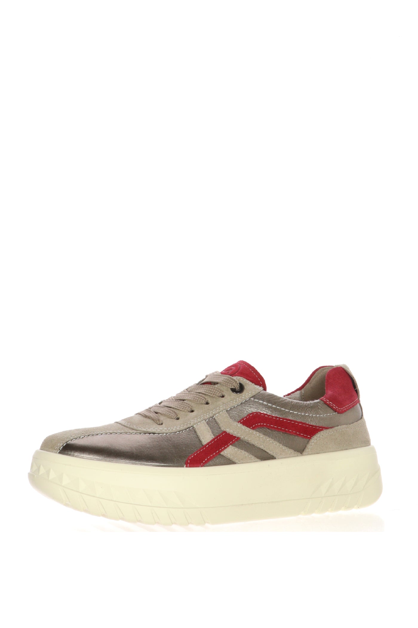 Sneakers con lacci in pelle e camoscio plantare estraibile numeri grandi donna Ara Shoes 2