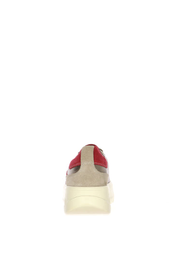 Sneakers con lacci in pelle e camoscio plantare estraibile numeri grandi donna Ara Shoes - 5