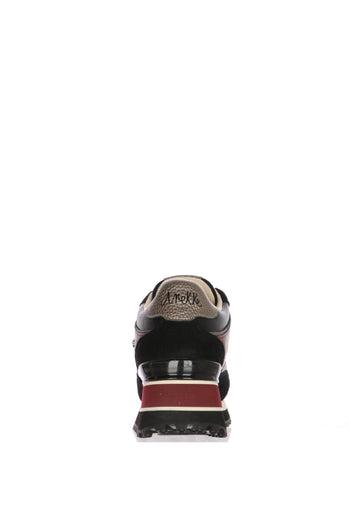 Sneakers London  in pelle e camoscio nero Anekke - 5