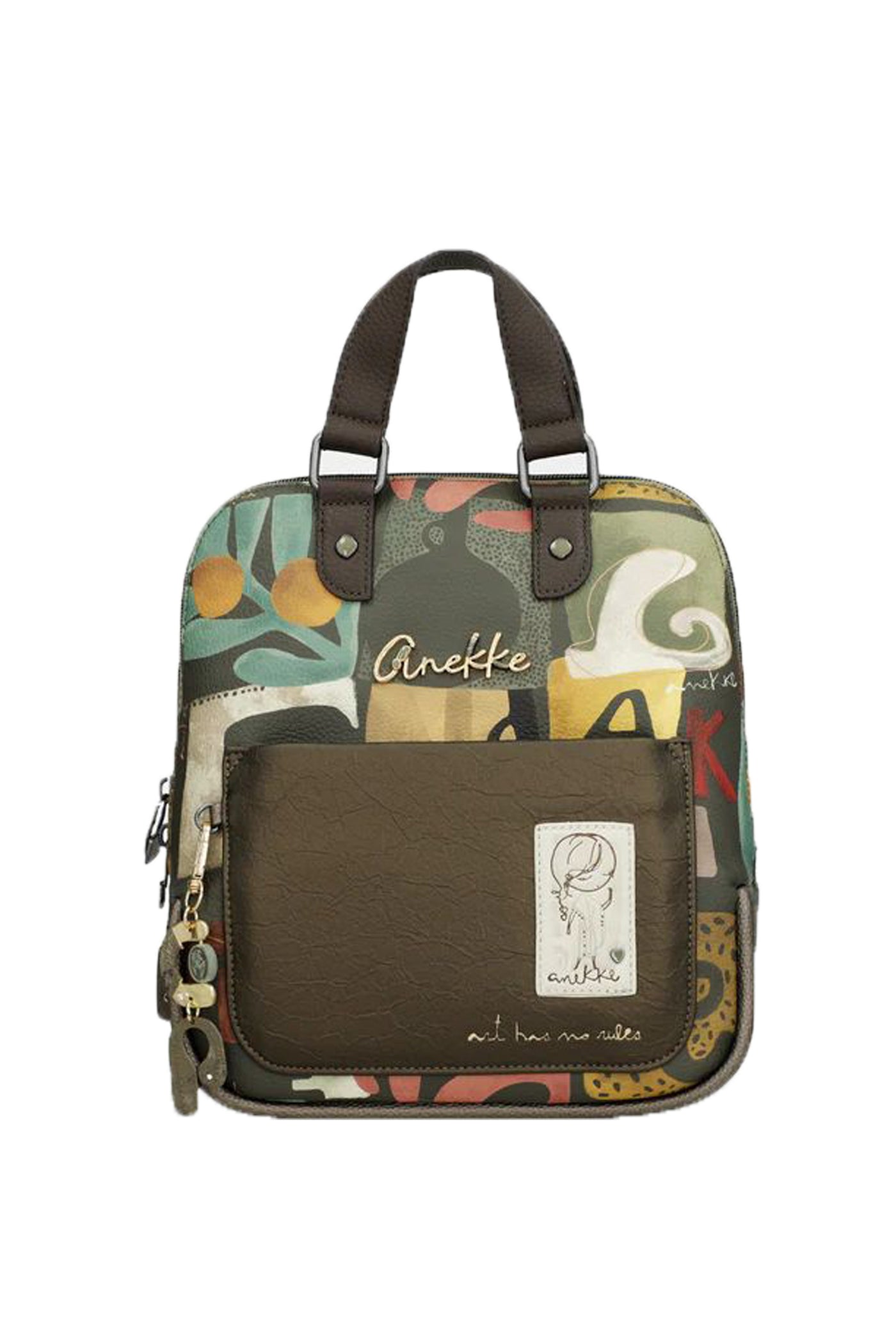 Zaino con stampa con manici corti Amphora Anekke