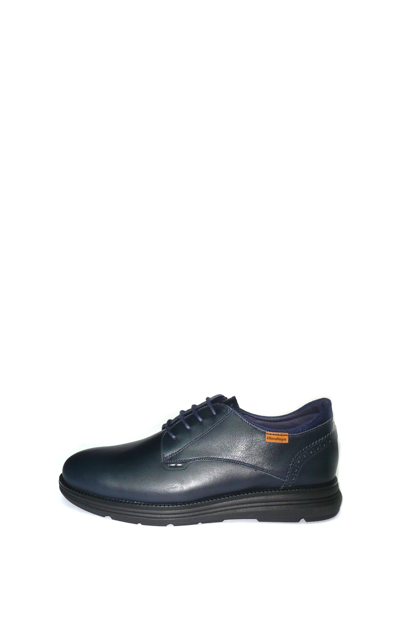 Allacciato casual in pelle blu Himalaya