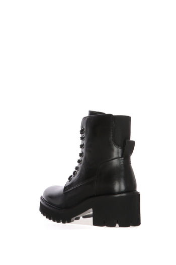 Anfibio in pelle nero lacci e cerniera Cinzia Soft - 3