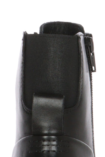 Anfibio in pelle nero lacci e cerniera Cinzia Soft - 6