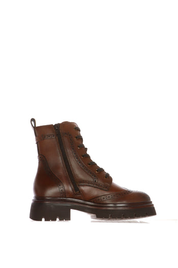 Anfibio stile Brouge in pelle marrone - 3