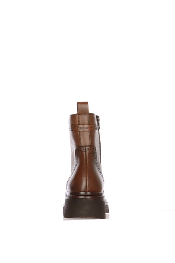 Anfibio stile Brouge in pelle marrone - 6