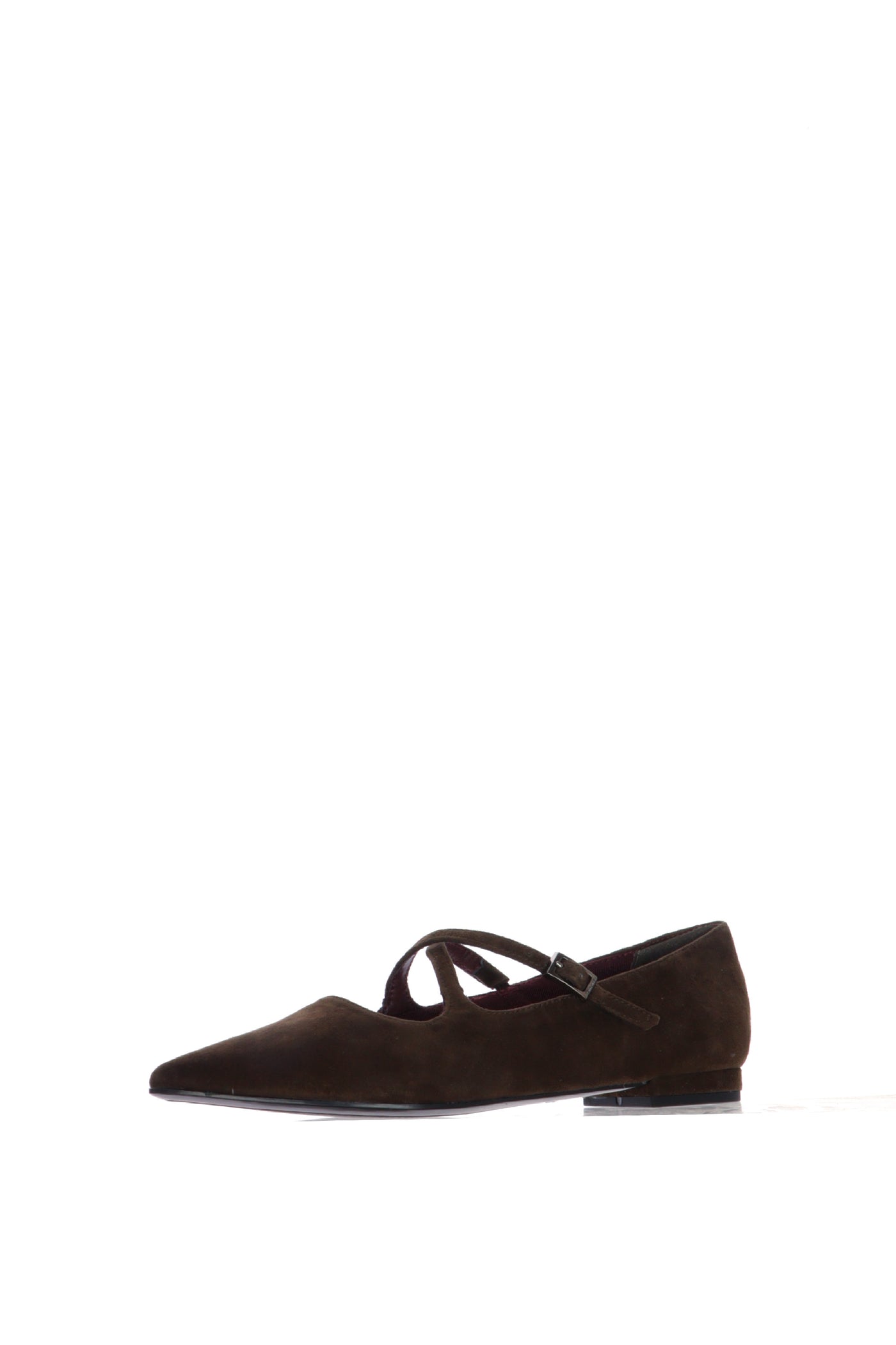 Ballerina Mary Jane in camoscio cioccolato