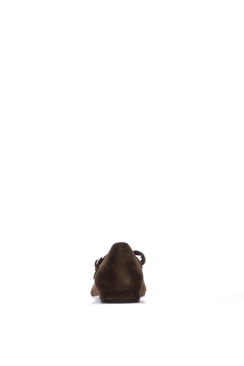 Ballerina Mary Jane in camoscio cioccolato - 6