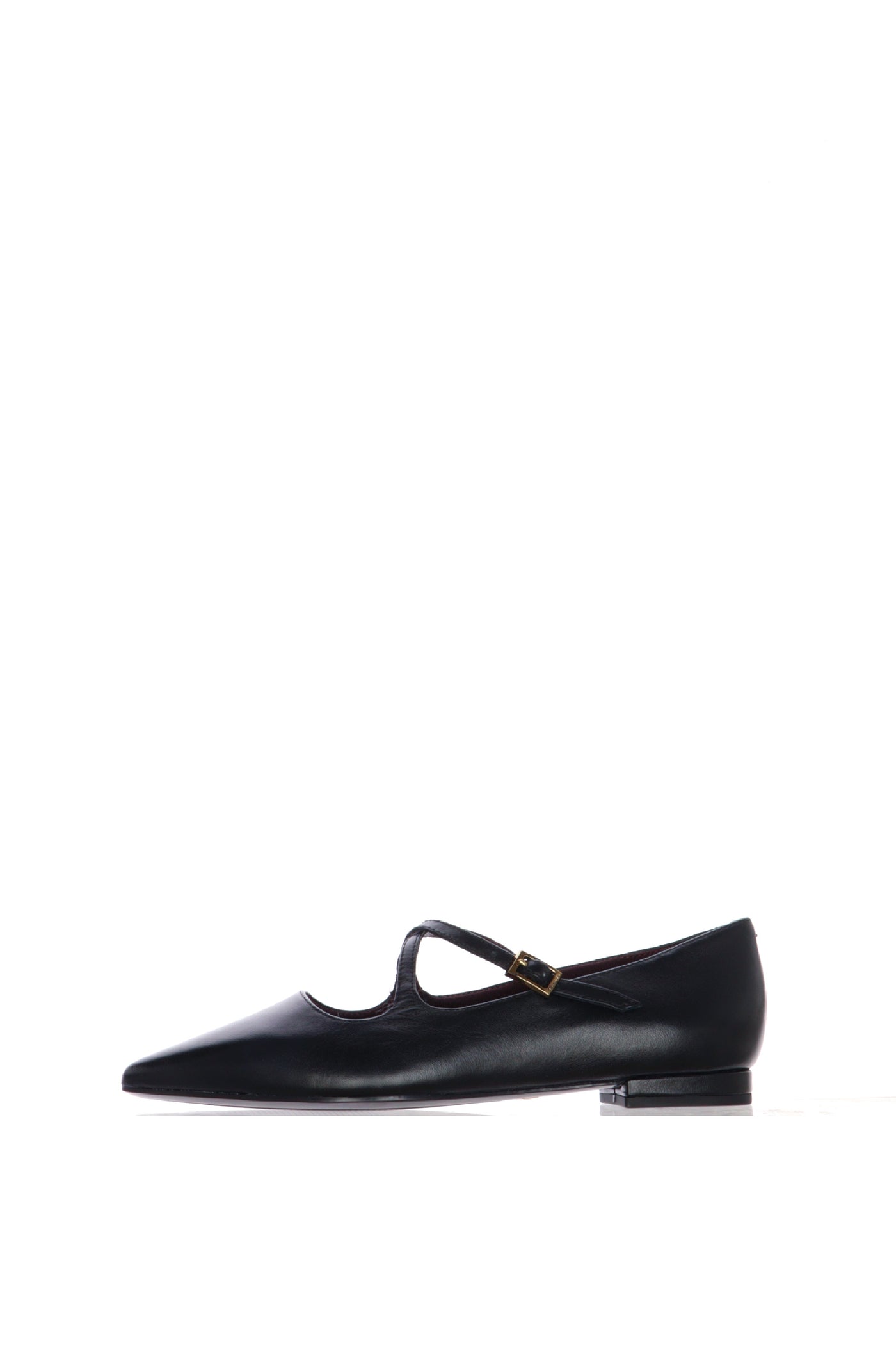 Ballerina Mary Jane in pelle nera