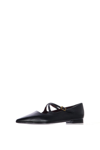 Ballerina Mary Jane in pelle nera - 3
