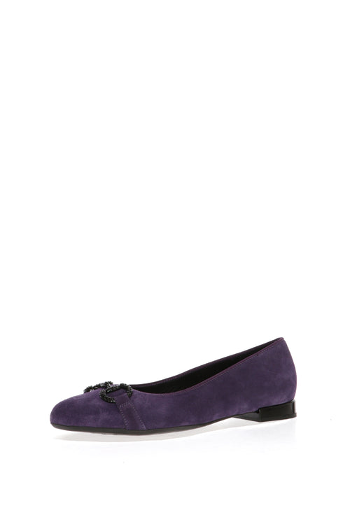 Ballerina in camoscio nera o viola numeri grandi donna Ara - 2