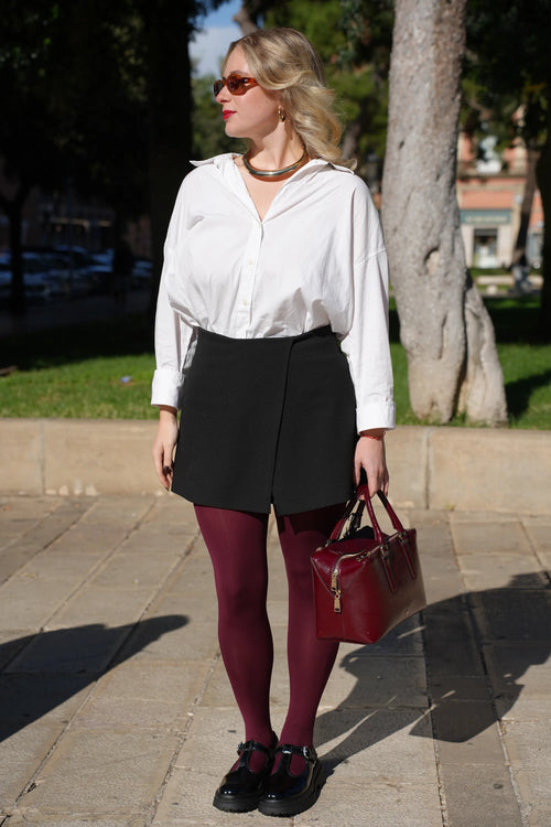 Bauletto bordeaux in pelle vernice - 2