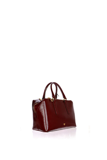 Bauletto bordeaux in pelle vernice - 4