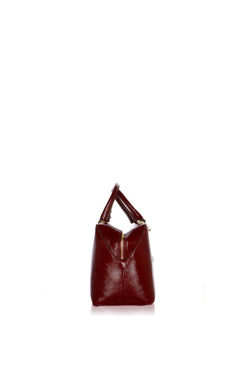 Bauletto bordeaux in pelle vernice - 3