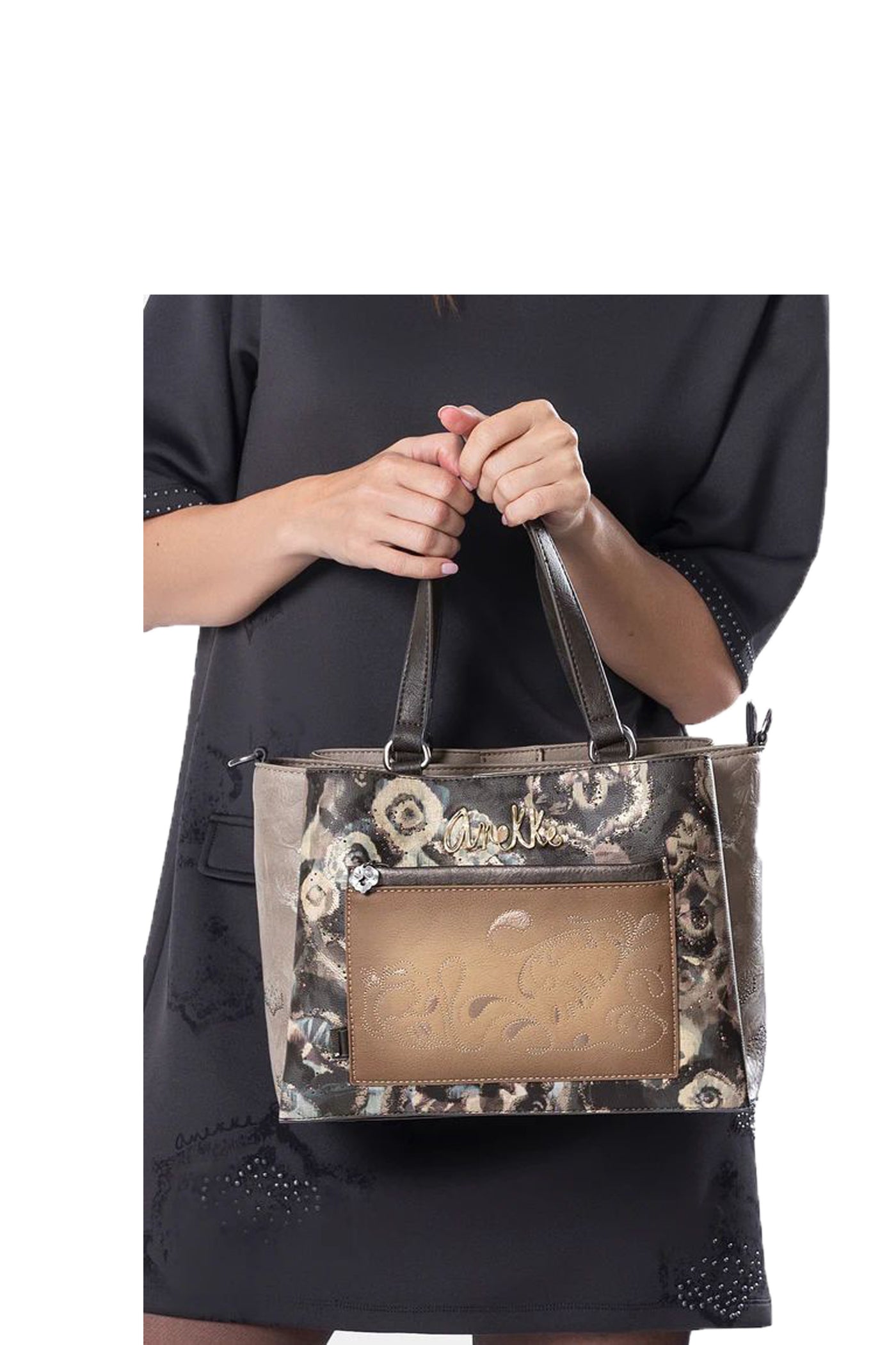 Borsa a mano con tracolla Manifesto Anekke 2