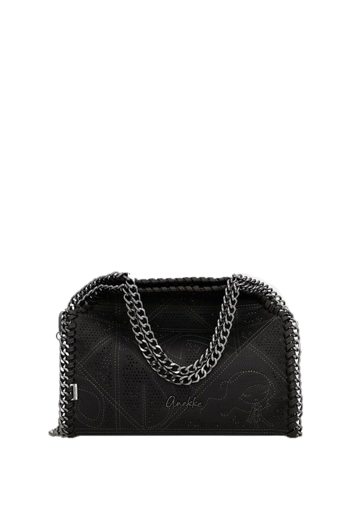 Borsa a spalla con manico in metallo Iron