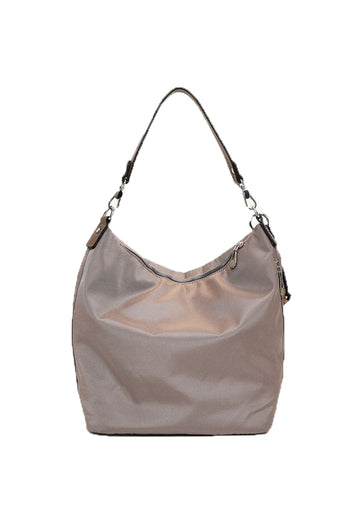 Borsa a spalla e tracolla Tamaris nera e tortora con tasca frontale e mini pochette - 4