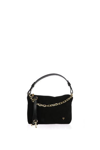 Borsa a spalla in pelle con catena made in Italy - 8
