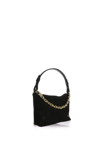 Borsa a spalla in pelle con catena made in Italy - 9