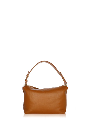 Borsa a spalla in pelle con catena made in Italy - 4