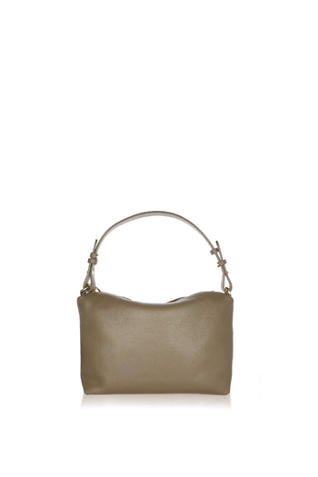 Borsa a spalla in pelle con catena made in Italy - 6