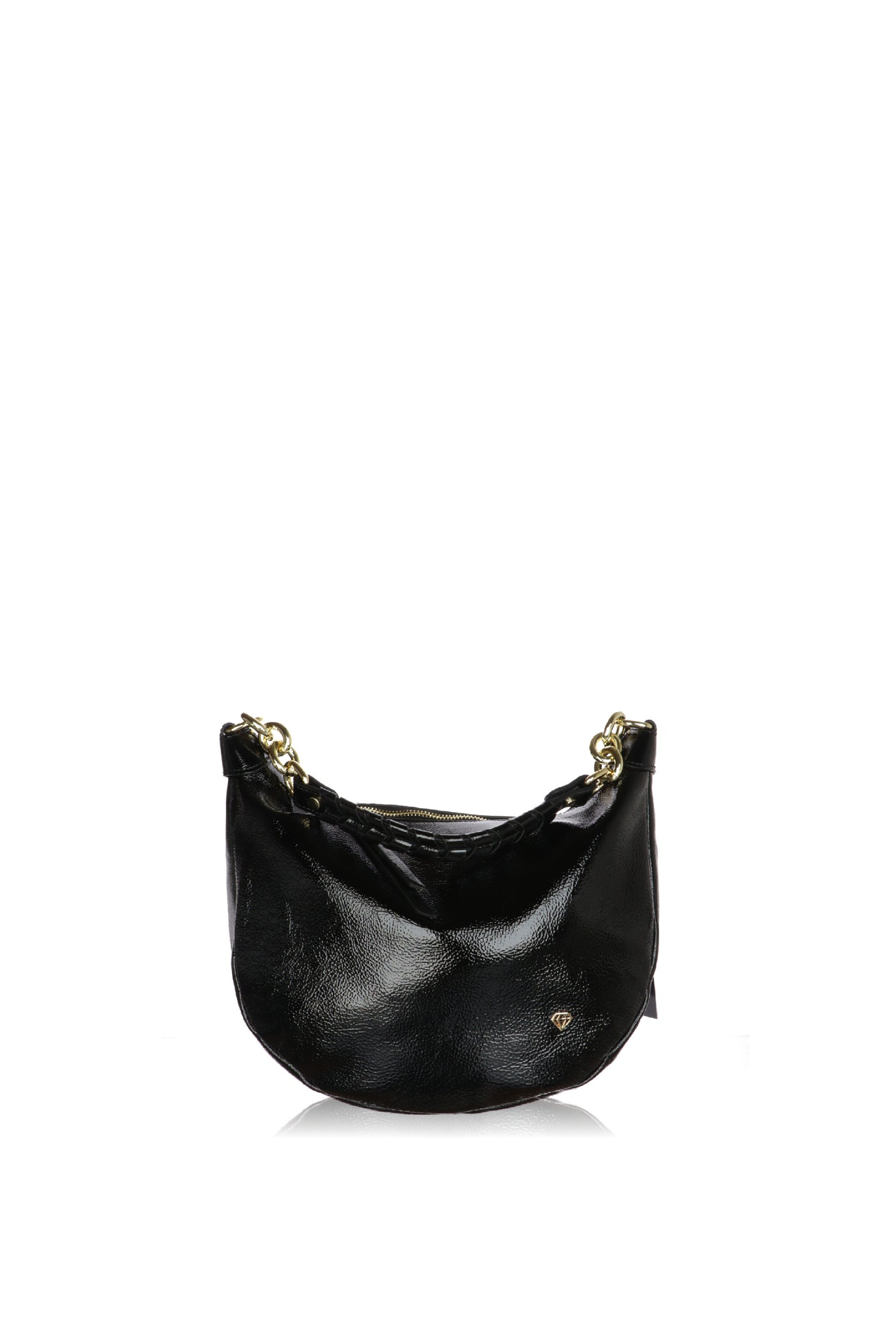 Borsa a spalla in vernice Made in Italy 2