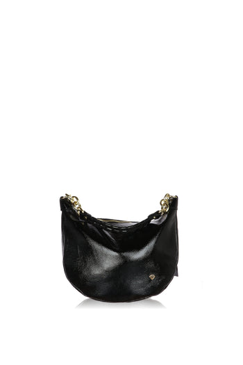 Borsa a spalla in vernice Made in Italy - 4