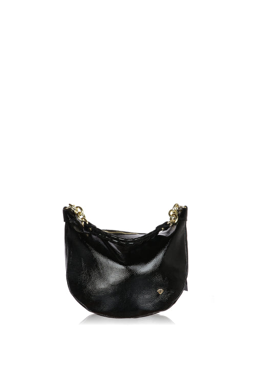 Borsa a spalla in vernice Made in Italy - 2
