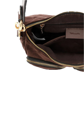 Borsa a spalla tamaris nera marrone verde con tasche frontali - 16