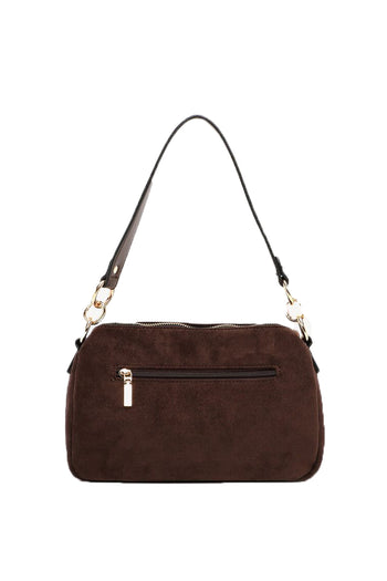 Borsa a spalla tamaris nera marrone verde con tasche frontali - 8