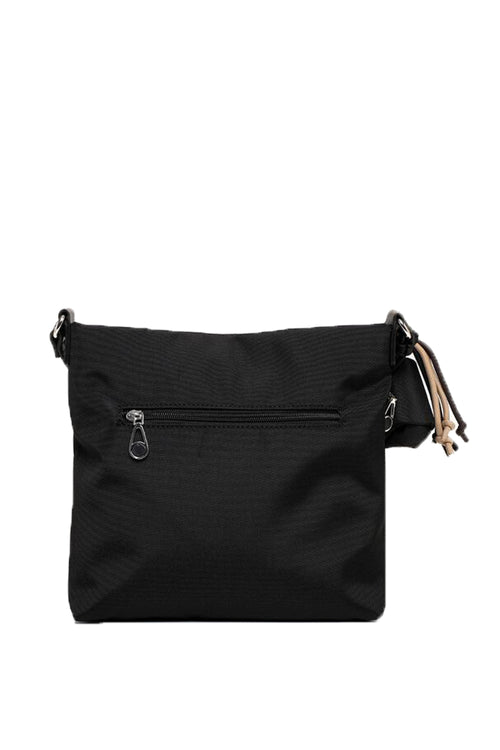 Borsa a tracolla Tamaris nera con tasca frontale e accessorio mini  pochette - 1