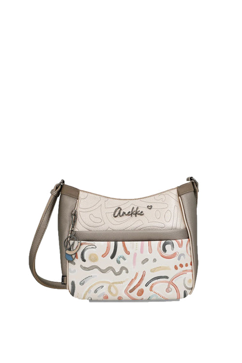 Borsa a tracolla con stampa Olympia Anekke - 1