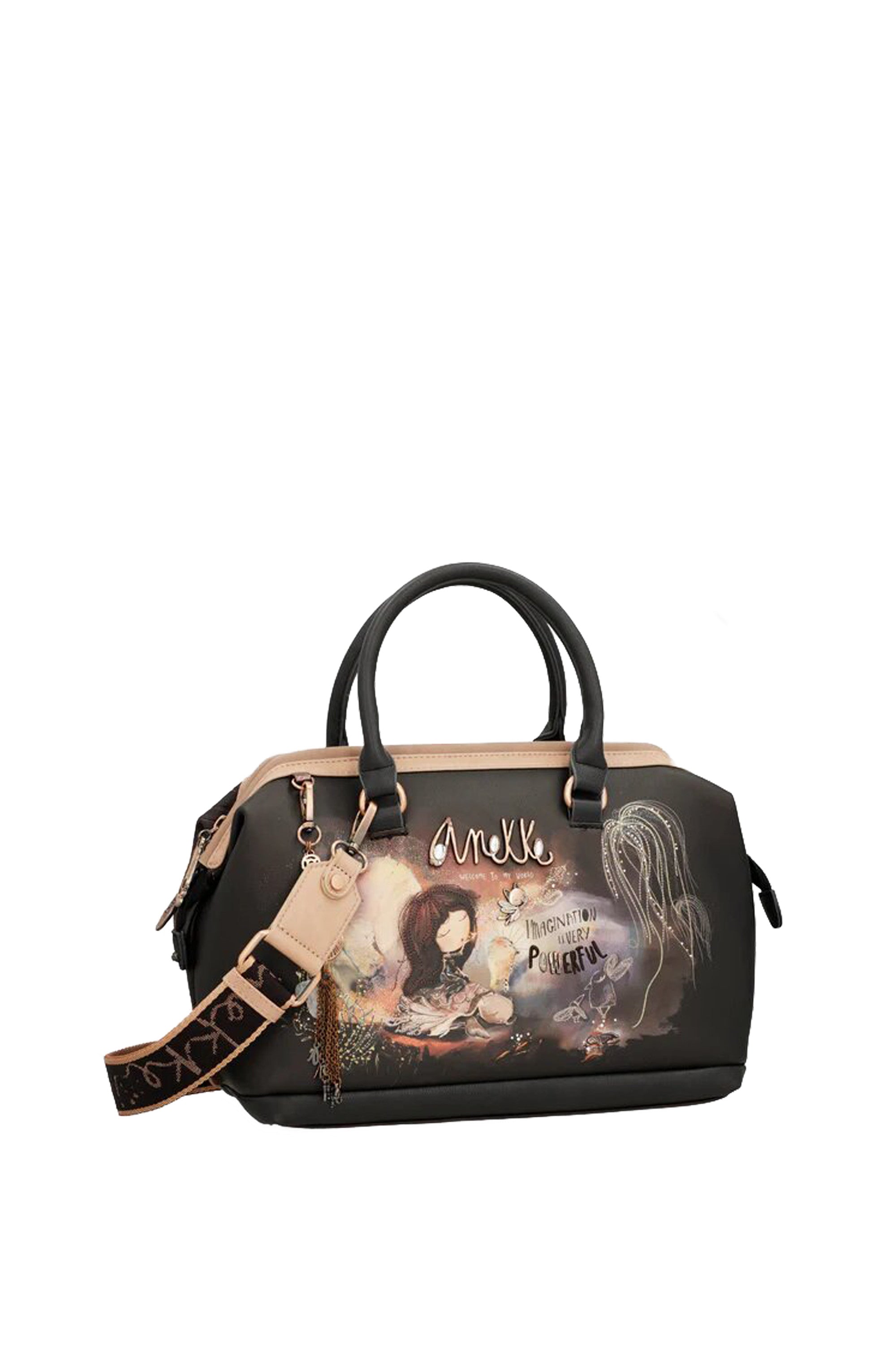 Borsa  bowling Dreamverse con manico corto e tracolla lunga Anekke