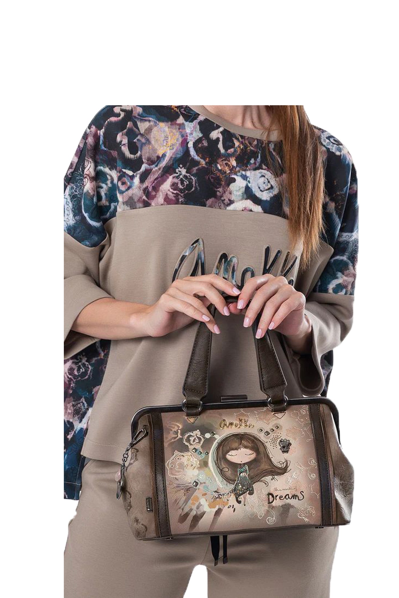 Borsa con chiusura a bacio Real Anekke 2