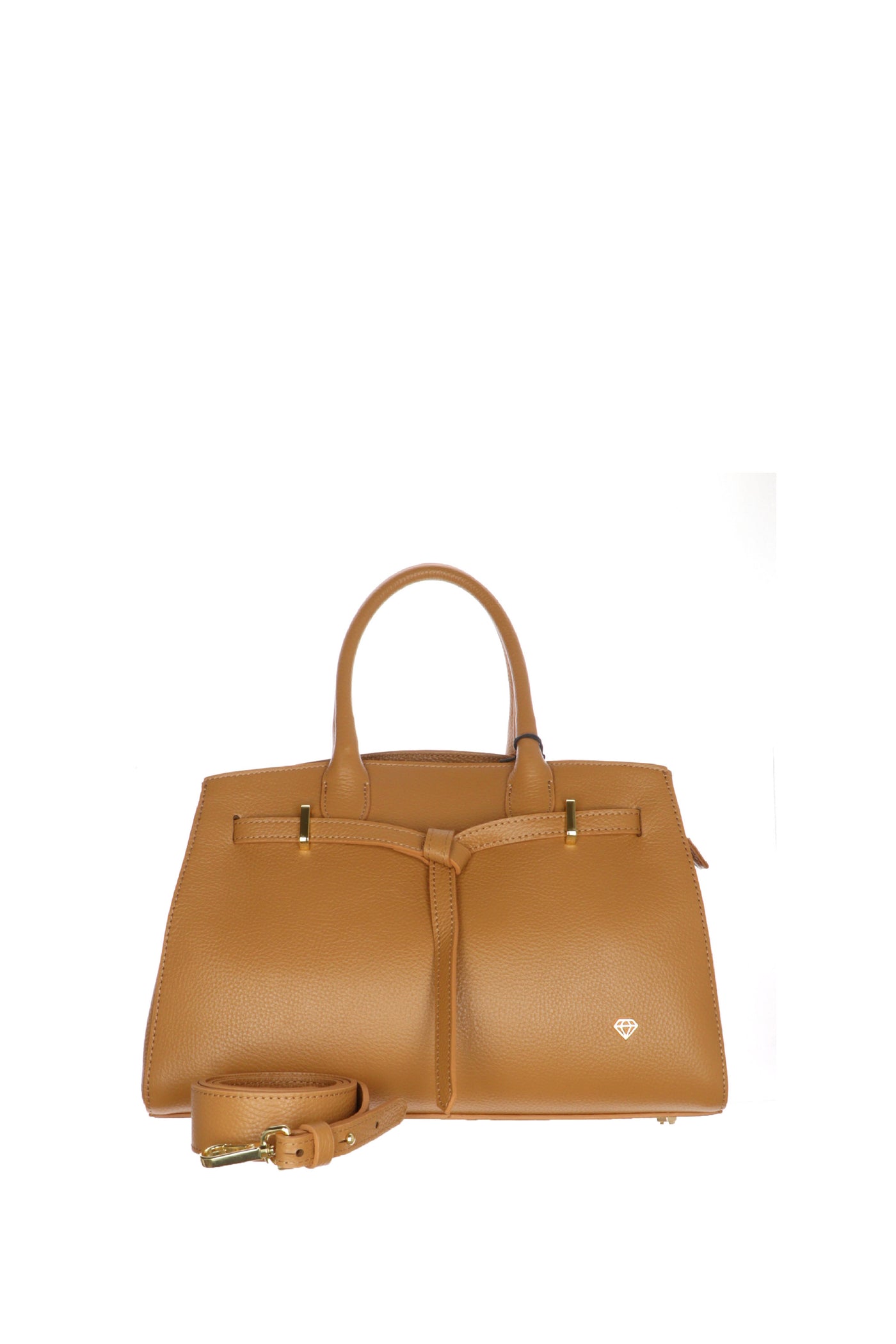 Borsa in vera pelle made in Italy con doppio manico cuoio 2