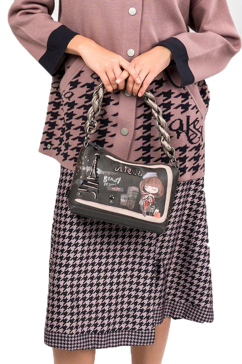 Borsa manico corto e tracolla Mademoiselle Anekke - 2