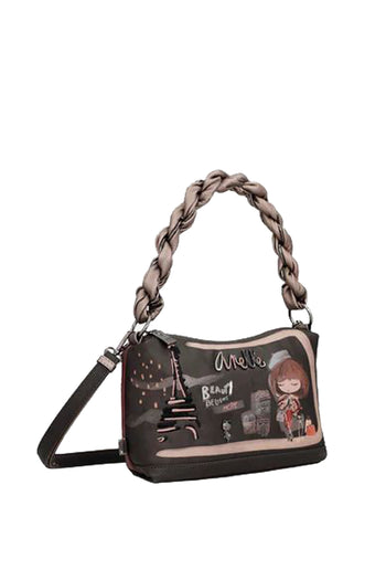 Borsa manico corto e tracolla Mademoiselle Anekke - 3