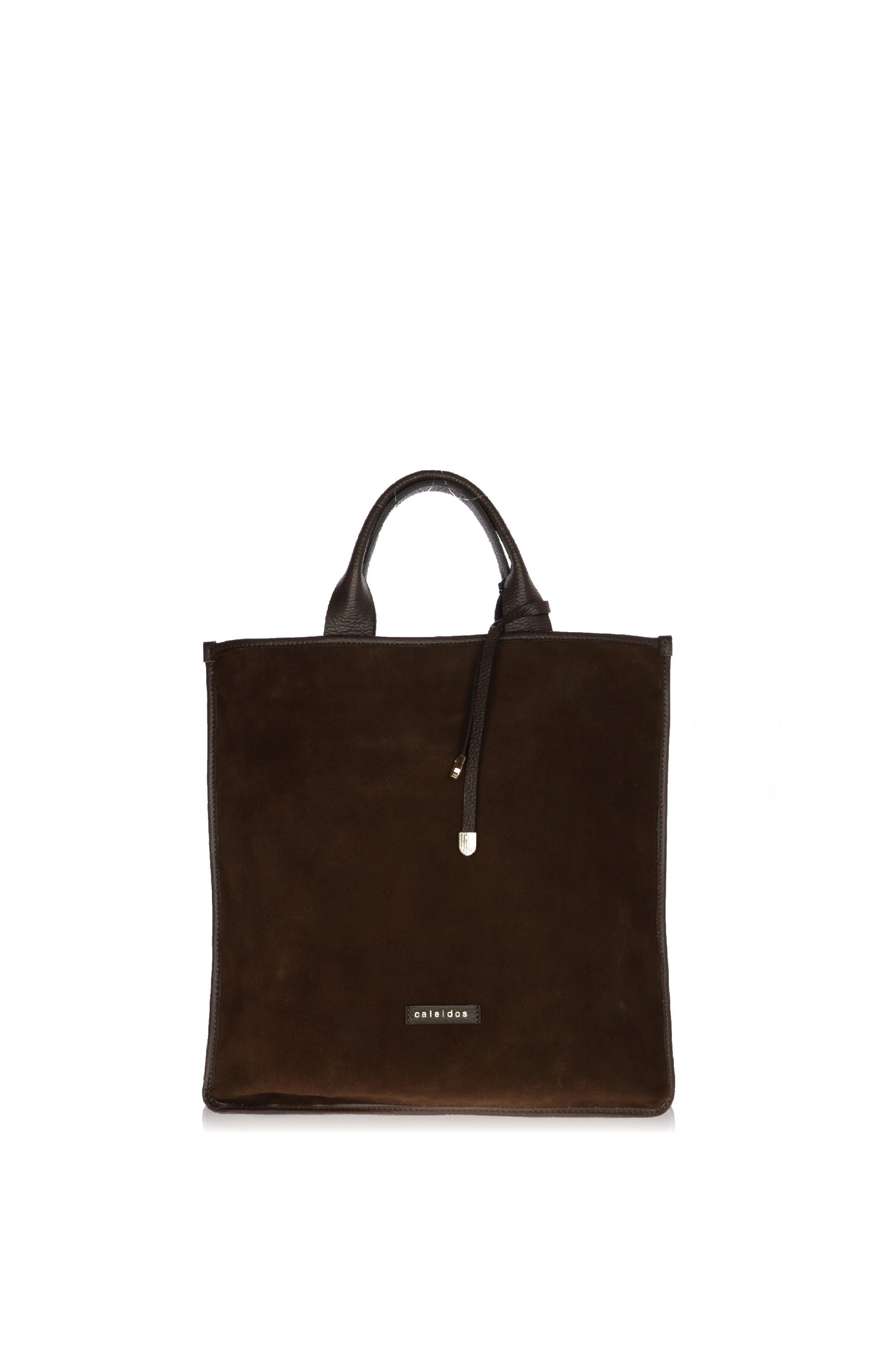 Borsa piatta pelle e camoscio
