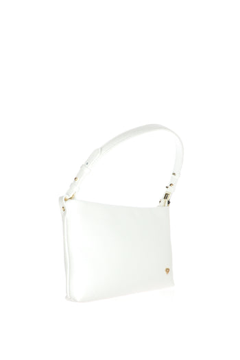 Borsa piccola in vera pelle bianca e verde Made in Italy - 6