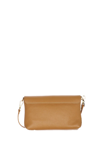 Borsa piccola in vera pelle con manico cuoio Made in Italy - 3