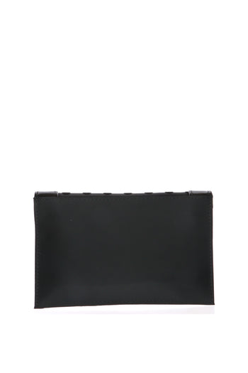 Borsa pochette rosa e nera con tracolla Melluso - 13
