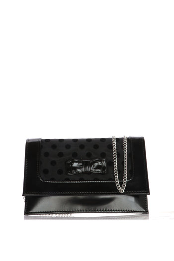 Borsa pochette rosa e nera con tracolla Melluso - 9