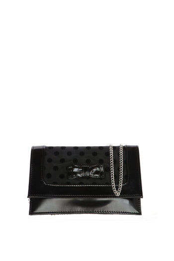 Borsa pochette rosa e nera con tracolla Melluso - 5