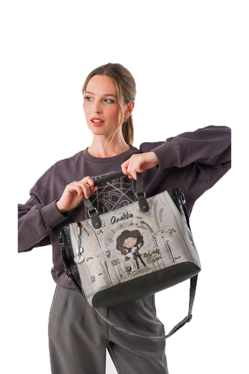 Borsa quadrata con manico corto e tracolla Orchestra - 2