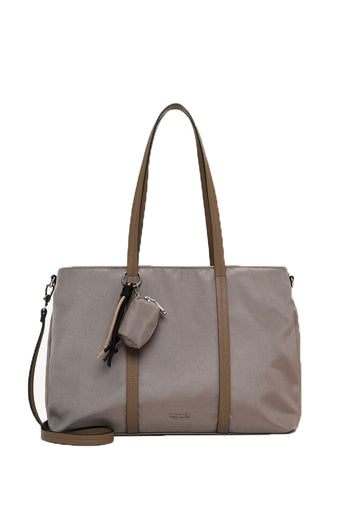 Borsa shopper e tote bag Tamaris nera con tracolla e mini pochette - 6